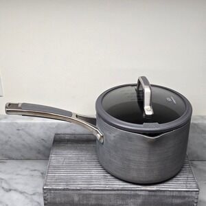 Simply Calphalon Classic 2.5qt Hard Anodized Saucepan Gray 8702½ Nonstick w/ Lid